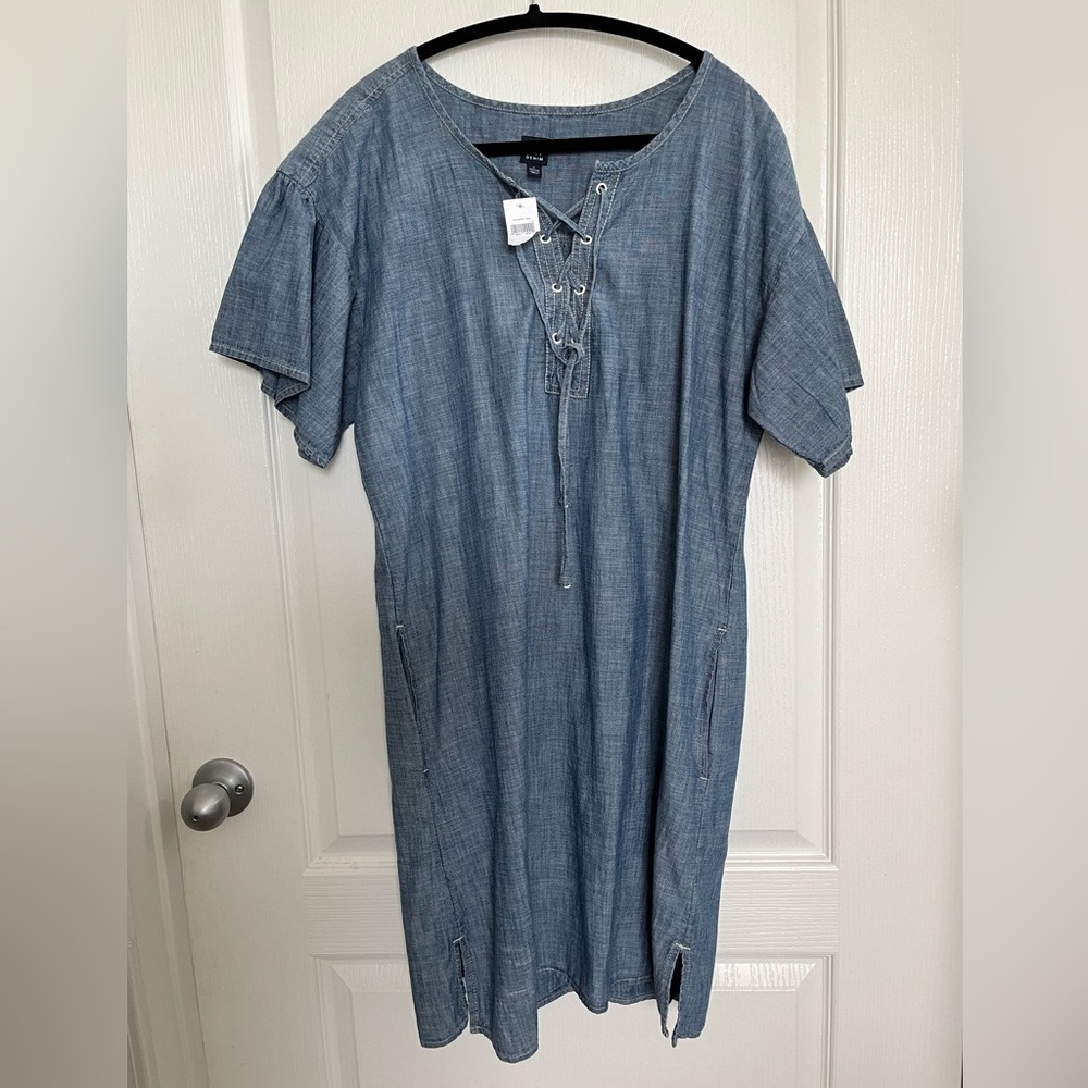 Gap denim short dress M